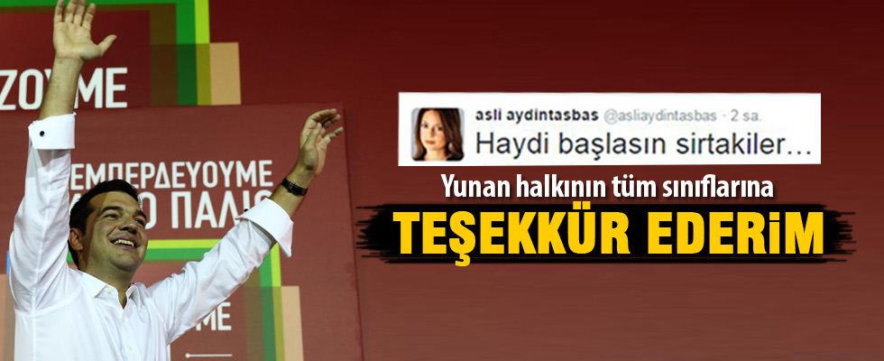 ''Bu sonuç Yunan halkına ait''