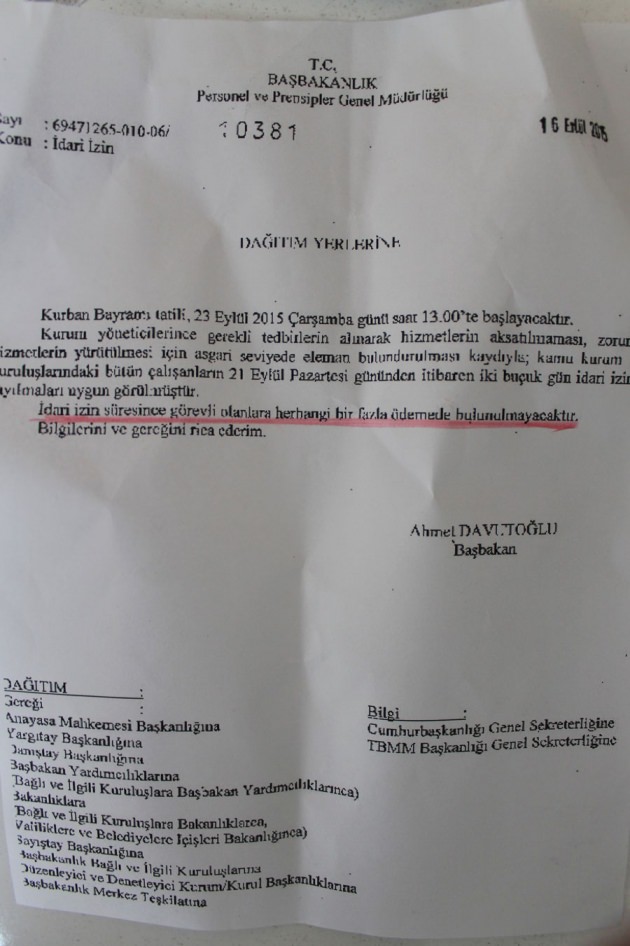 Memura kötü haber!