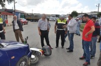 ELEKTRİKLİ BİSİKLET - Otomobil İle Elektrikli Bisiklet Çarpıştı Açıklaması 1 Yaralı