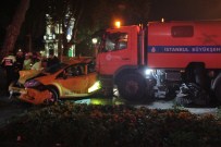 TEMİZLİK ARACI - Beşiktaş'ta Kontrolden Çıkan Temizlik Aracı Dehşet Saçtı