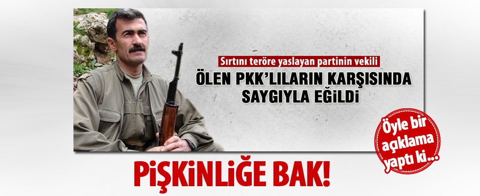 HDP'li vekilden teröriste saygı pişkinliği!