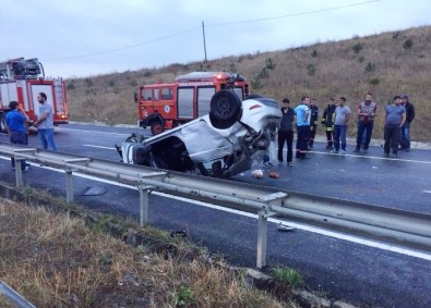 Çerkezköy Yolunda Trafik Kazası Açıklaması 1 Ölü, 4 Yaralı
