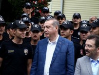 TARABYA KÖŞKÜ - Erdoğan'dan polislere bayram ziyareti!