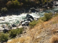 ÇORUH - Otomobil Çoruh Nehri'ne Uçtu Açıklaması 1 Ölü, 1 Yaralı