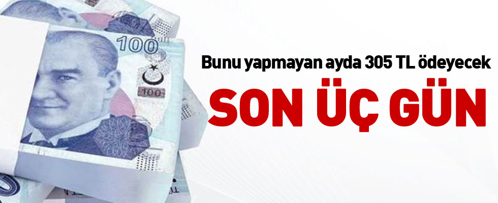 Tavandan prim ödememek için 3 gün var