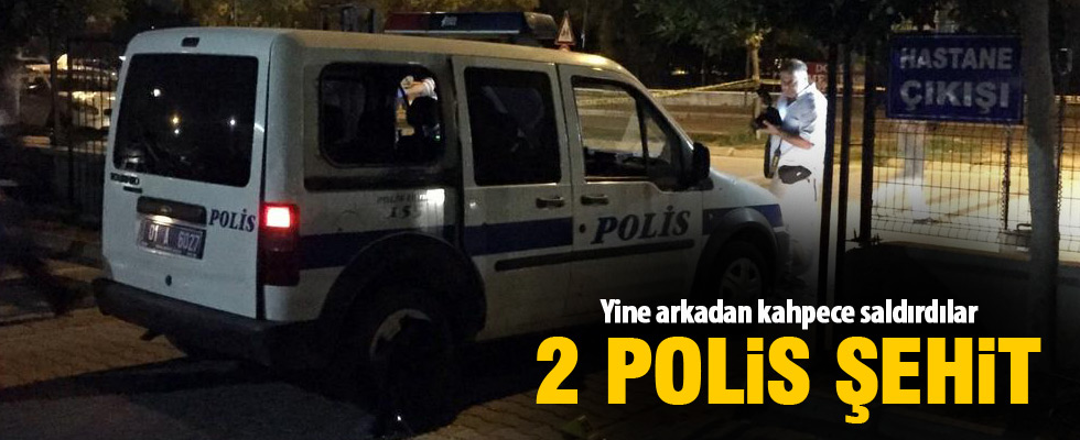 Adana'da polise silahlı saldırı: 2 polis şehit oldu