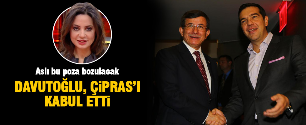 Davutoğlu, Çipras'ı kabul etti