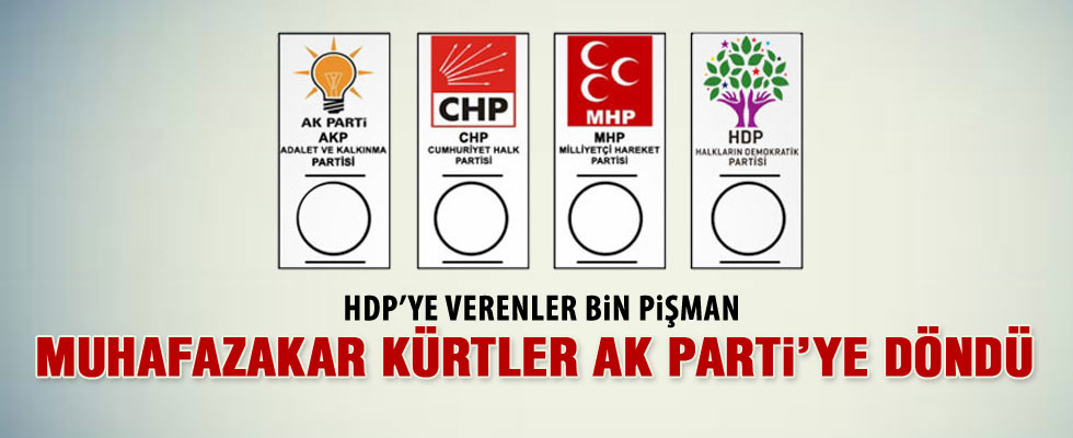 'Muhafazakar Kürtler Ak Parti'ye geri döndü'