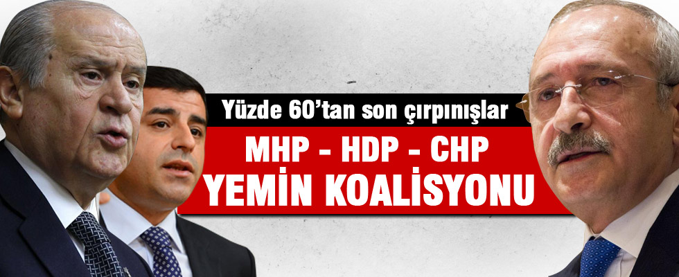 CHP, MHP ve HDP aynı oyu verdi