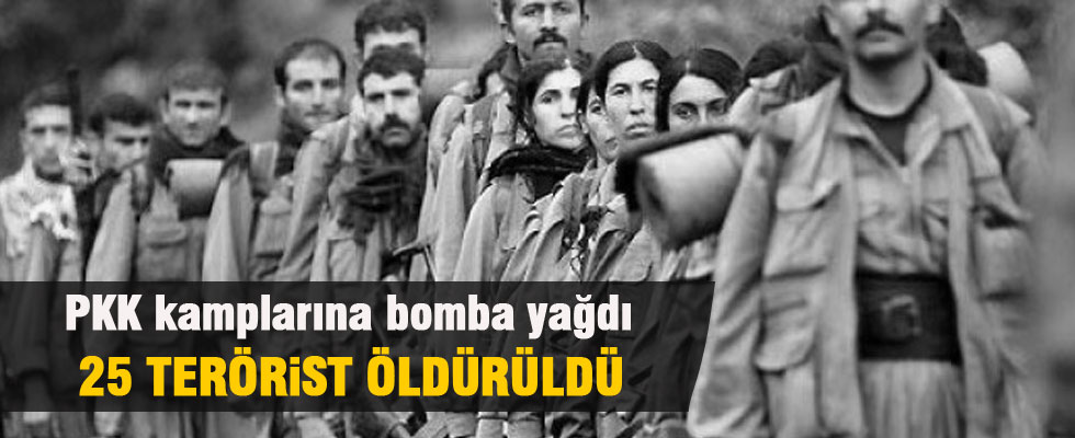 PKK kamplarına bomba yağdı