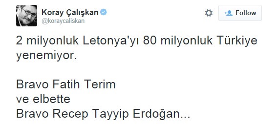 Koray Çalışkan o açıklamasıyla kendisine güldürdü