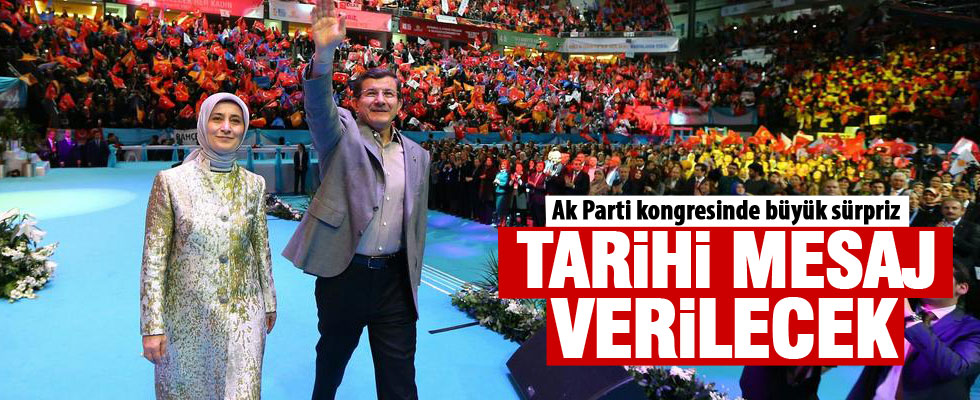 AK Parti kongresinde büyük sürprizler