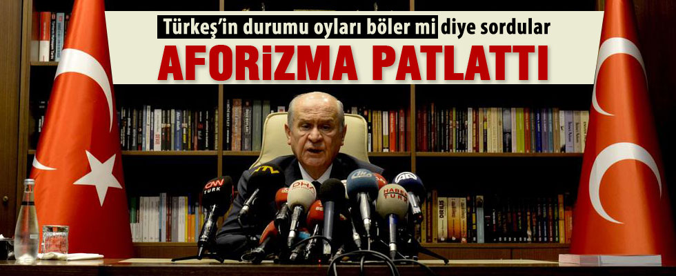 Devlet Bahçeli'den Tuğrul Türkeş'e cevap