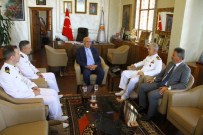 TURAN ÇAKıR - Gemi Komutanları Başkan Yılmaz'ı Ziyaret Etti