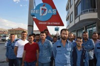 KALABA - Medaş İşçileri, Düşük Maaş Nedeniyle İş Bıraktı
