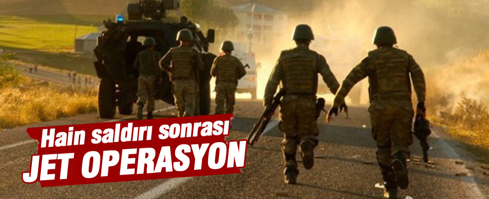 Hain saldırı sonrası bölgede operasyon başlatıldı
