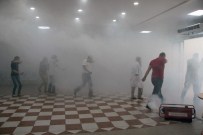 YANGIN TATBİKATI - Tıp Merkezi'nde Yangın Alarmı