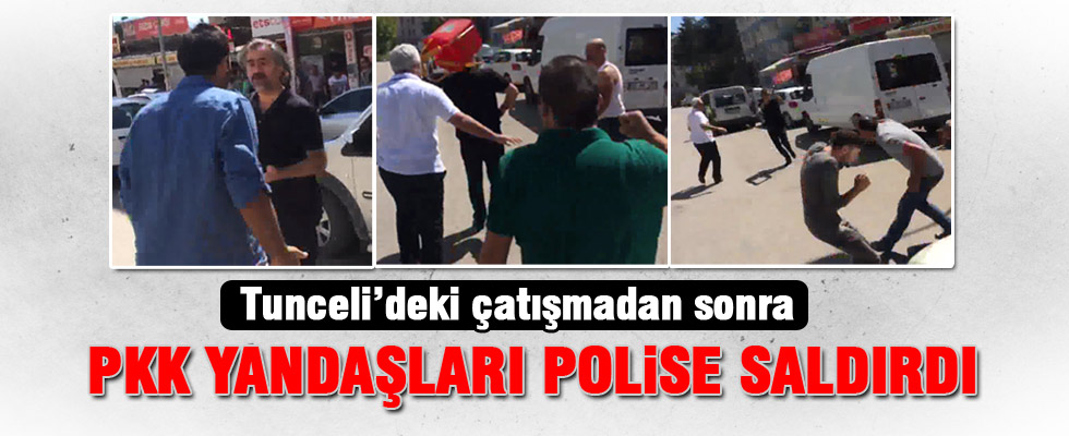 Tunceli'deki çatışma sonrasında polise saldırı