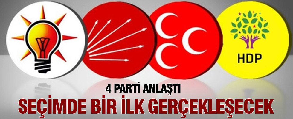 4 parti anlaştı, 1 Kasım'da bir ilk gerçekleşecek