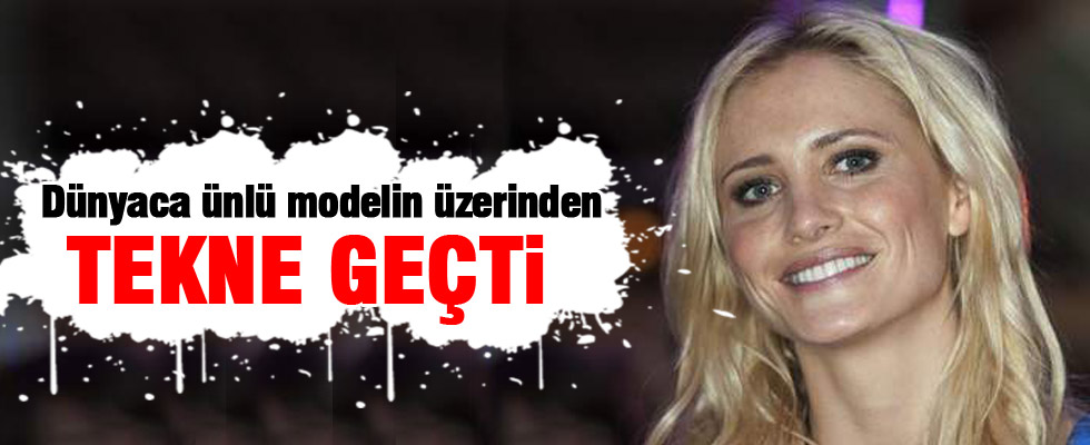 Top modelin üzerinden tekne geçti