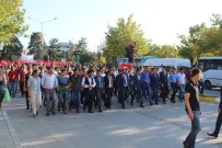 TERÖRE LANET - Erzurum'da Teröre Lanet Yürüyüşü