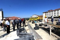 HALIL ÇOMAKTEKIN - Vali Çomaktekin'den Teknik Ve Endüstri Meslek Lisesi İnşaatında İnceleme
