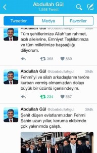 Abdullah Gül, Koruma Polisi İçin Taziye Mesajı Yayınladı
