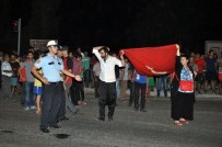 DAĞLıCA - Antalya'da Taşlı Sopalı Terör Protestosu