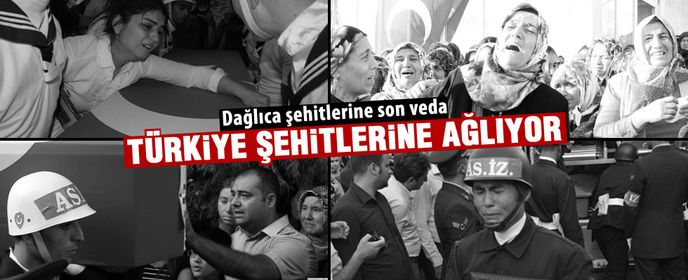 Dağlıca şehitlerine veda