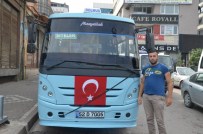 SİYAH KURDELE - Dolmuşçulardan Bayraklı Ve Siyah Kurdeleli Tepki