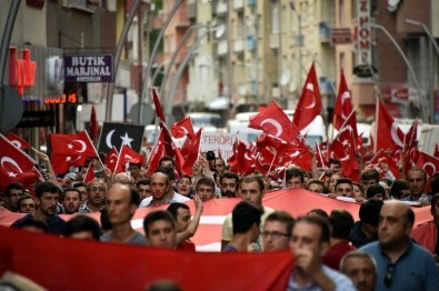 Gümüşhane'de Teröre Lanet, Şehitlere Saygı Yürüyüşü