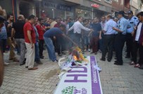 DAĞLıCA - HDP'nin Tabelasını Yaktılar