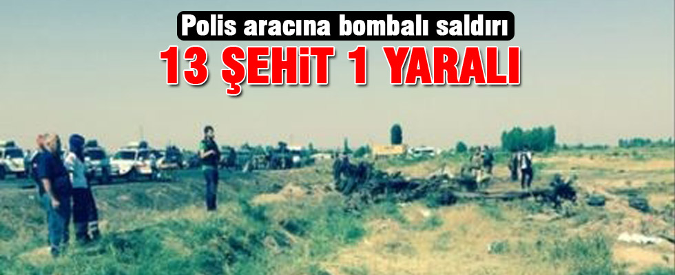 Iğdır'da polis minibüsüne saldırı