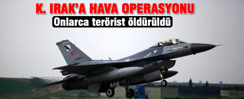 K. Irak'a Hava Operasyonu 40 Terörist öldürüldü