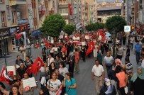 TERÖRE LANET - Kırıkkale'de Teröre Lanet, Şehide Saygı Yürüyüşü