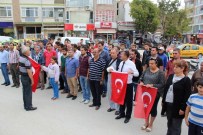 TAKSİ ŞOFÖRLERİ - Tekirdağ'da Taksicilerden Şehitler İçin Protesto