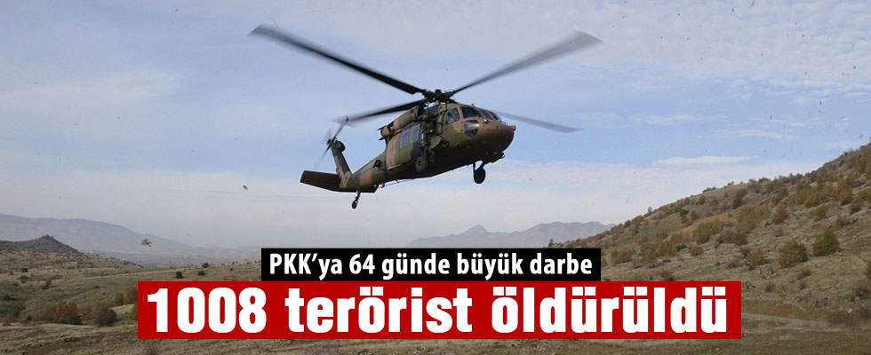 Terör saldırılarında 64 günlük bilanço