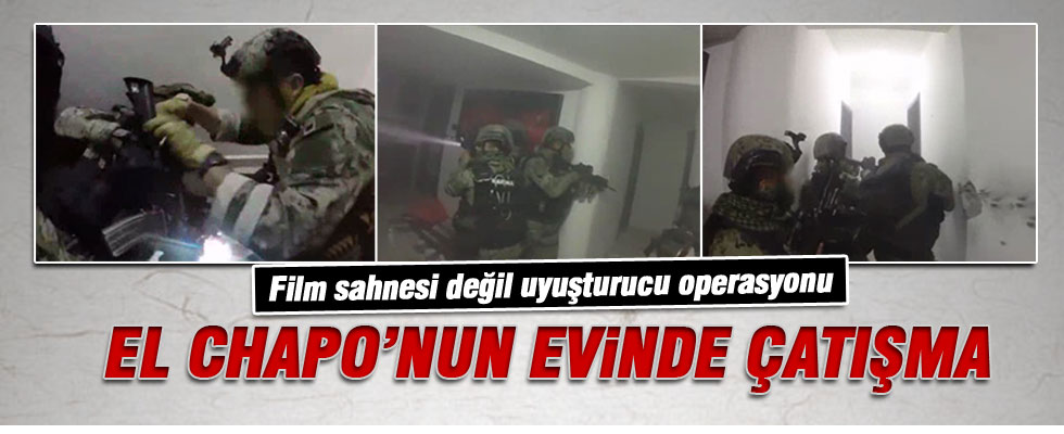 El Chapo'nun evine baskın anı