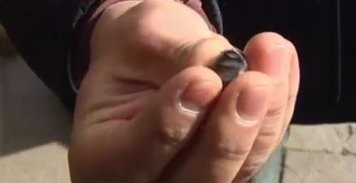 Sultanahmet'te metal parçaları