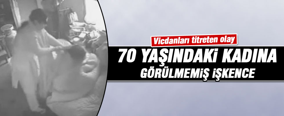 70 yaşındaki hasta kadını öldüresiye dövdü