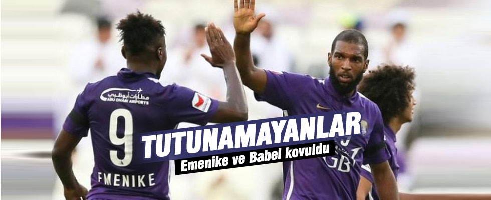 Emenike ve Babel kovuldular