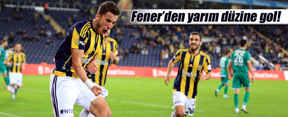 Fenerbahçe'den Giresunspor'a yarım düzine gol