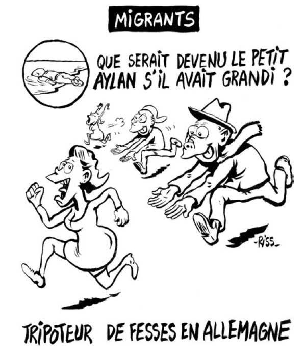 Charlie Hebdo'dan ırkçı karikatür