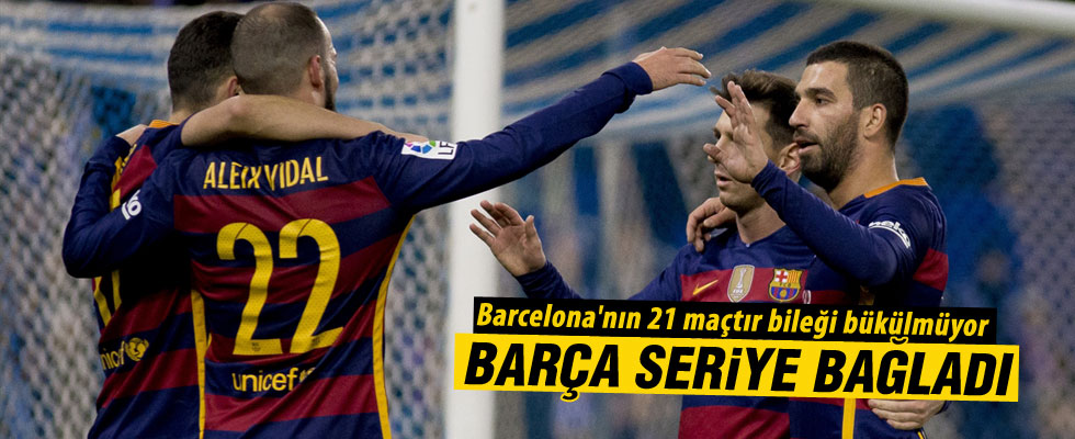 Barcelona'nın 21 maçtır bileği bükülmüyor