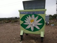 TAZMANYA - Karacabey'de Çöp Konteynırları Çiçek Açtı