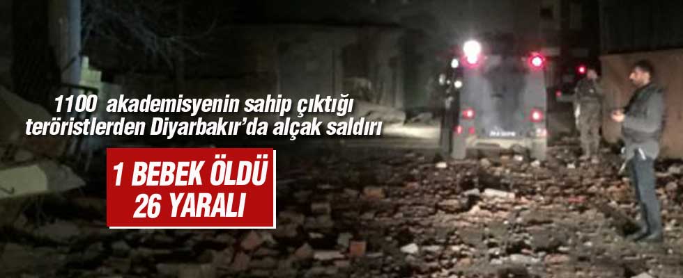 Diyarbakır'da 3 ayrı noktaya eş zamanlı saldırı