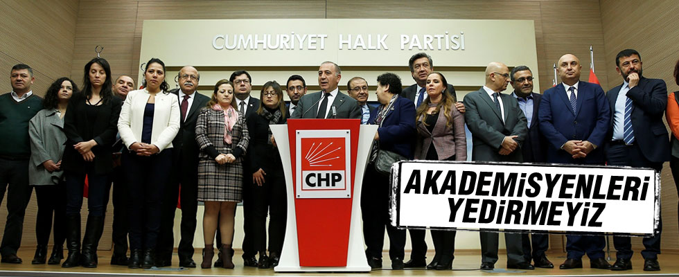 CHP'den akademisyenlere gözaltı tepkisi