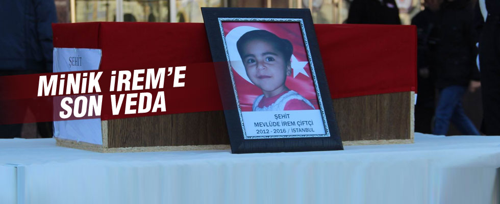 Şehit polis memuru ve kızı için tören