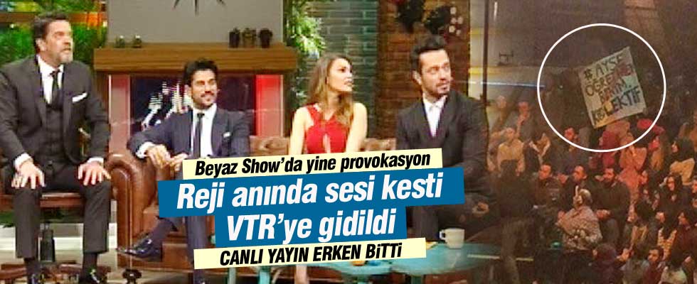 Beyaz Show'da yine skandal