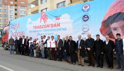 Trabzon'da Bayırbucak Türkmenlerine 5 Tır İnsani Yardım Malzemesi Gönderildi